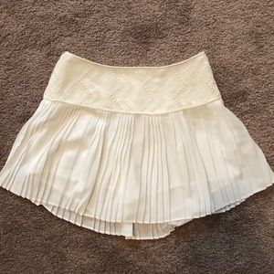Lacy white skirt